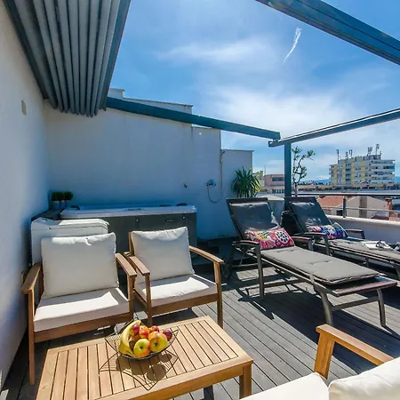 Jacuzzi Sky Lägenhet Split